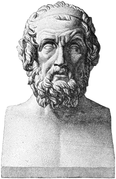 Abbildung einer Homer zugeschriebenen Büste im römischen Kapitol. Gemeinfrei/Wikimedia Commons.